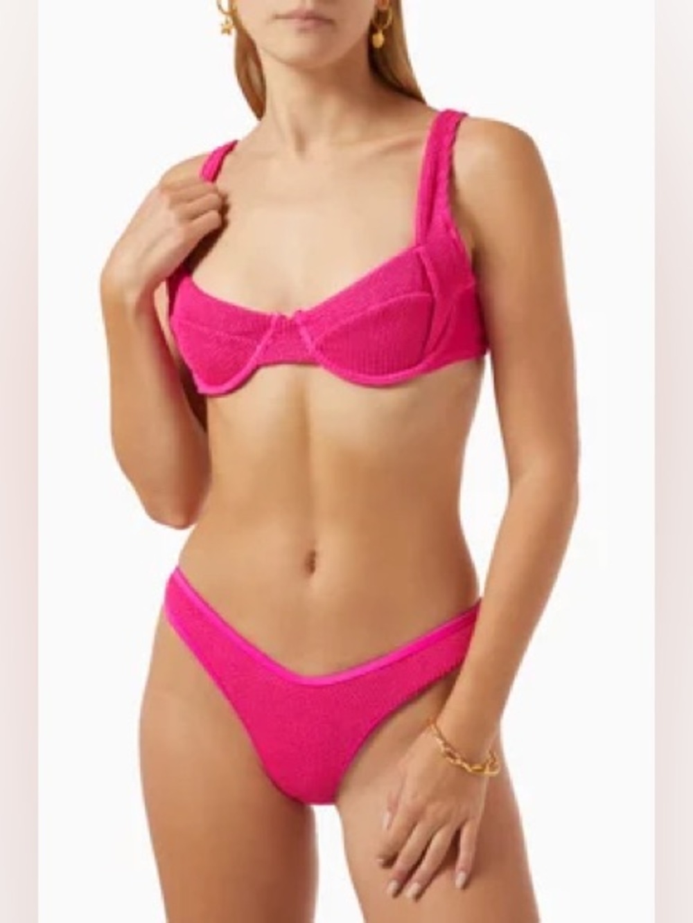 Good American Always Fits Demi Bikini Top Size 2X
